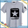 Novo design impresso camiseta com estrela